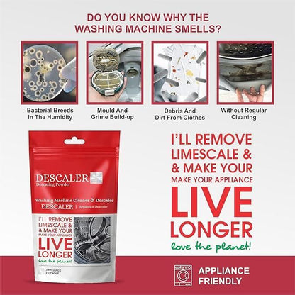 Washing Machine Cleaner - Descaler 100gm Each (Pack of 2)